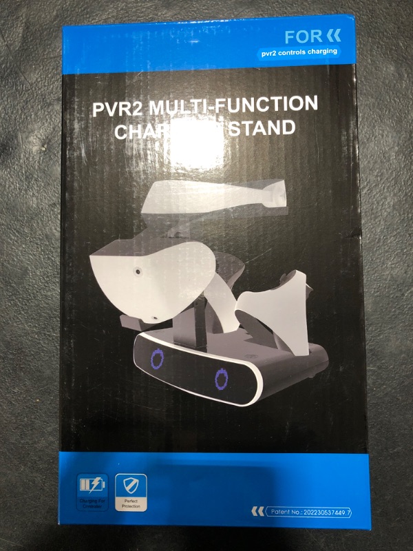 Photo 1 of Keten Play-Station VR2 Controller Charging Dock, PS-VR2 Charging Station with Type-C Adapter, Dual PS-VR2 Controller Charging Stand, PS5 Accessories with Headset Holder, LED Indicator