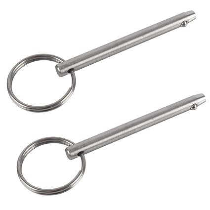 Photo 1 of 2 Pack Quick Release Pin, Diameter 1/4"(6.3mm), Total Length 3"(76mm), Effective Length 2.4"(61mm), Full 316 Stainless Steel, Bimini Top Pin, Marine Hardware
