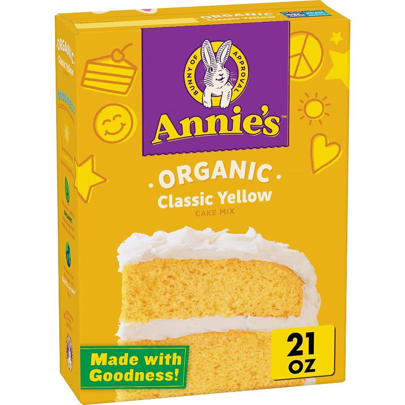 Photo 1 of 2 Pack - Annie's Organic, Non-GMO Classic Yellow Cake Mix, 21 oz