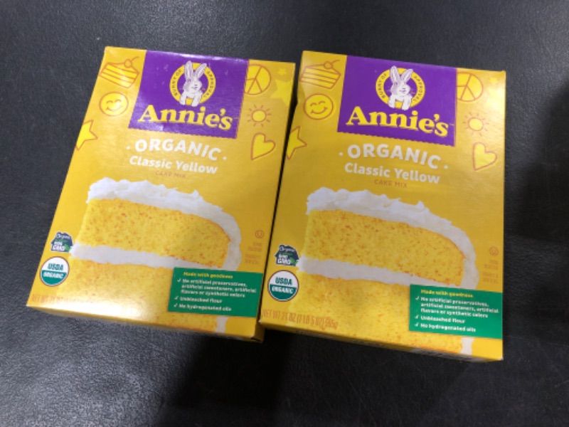 Photo 1 of 2 Pack - Annie's Homegrown Organic Cake Mix, Classic Yellow, 21 ounces
