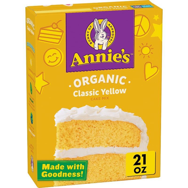 Photo 1 of 2 Pack - Annie's Homegrown Organic Cake Mix, Classic Yellow, 21 ounces
