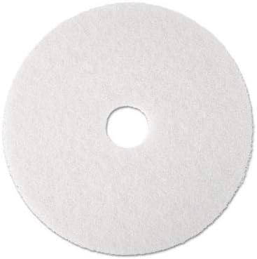 Photo 1 of 3M 4100 19" White Super Polish Pad 08483, Removes Scuff Marks (5/cs)
