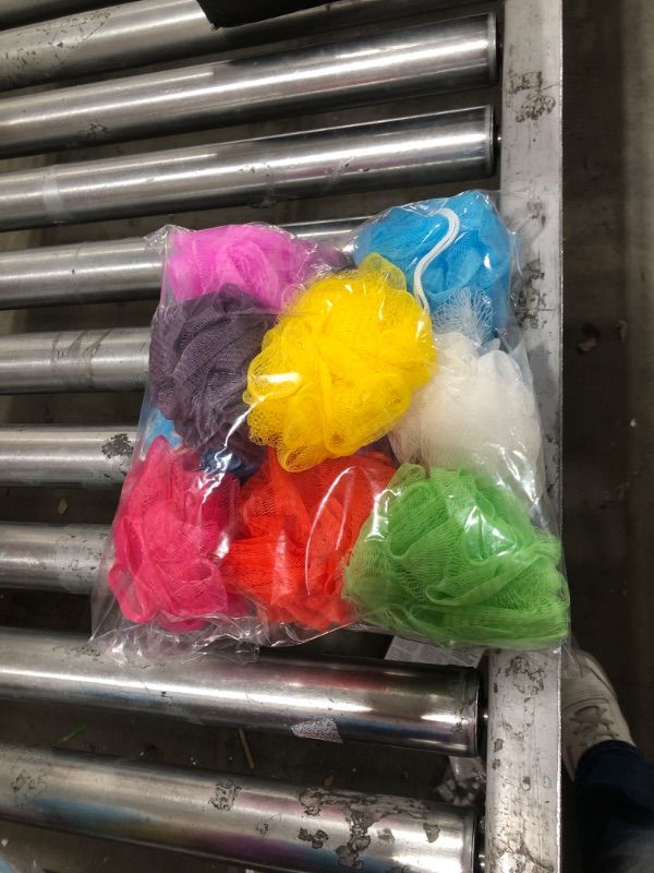 Photo 1 of 10 Pack Mesh Bath Sponges,Soft Bath Shower Loofah Sponge,Colorful Exfoliating Scrubber for Kids Women Men Body Wash,Random Color
