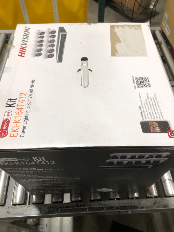 Photo 6 of HIKVISION EKI-K164T412 16-Channel POE 4K Value Express NVR Kit with (12) 4MP IR Outdoor Network Dome Camera with 2.8mm Lens, RJ45 Connections