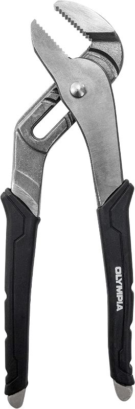 Photo 1 of 10 in. Quick Adjusting Groove Joint Pliers with Curved Jaw
