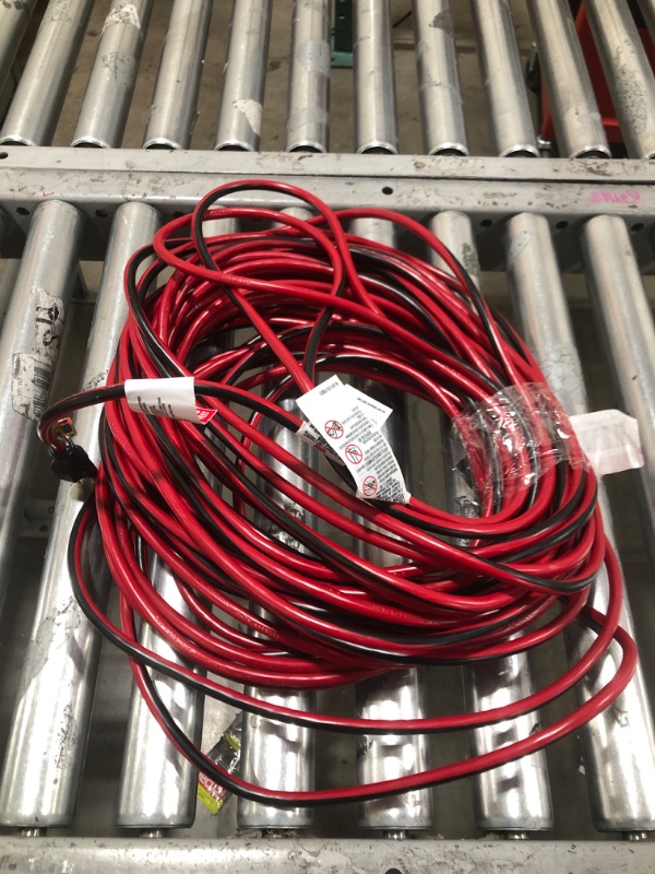 Photo 2 of 100 ft. 14/3 Indoor/Outdoor Extension Cord, Red and Black