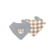 Photo 1 of BEAR BLUE 2 PC BIB SET