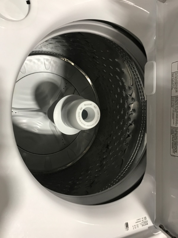 Photo 6 of Maytag 4.5-cu ft High Efficiency Agitator Top-Load Washer (White)
