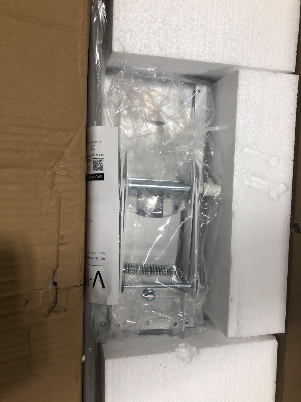 Photo 1 of VIVO Adjustable Computer Keyboard and Mouse Platform Tray Ergonomic Under Table Desk Mount Drawer Underdesk Shelf, White, MOUNT-KB03W