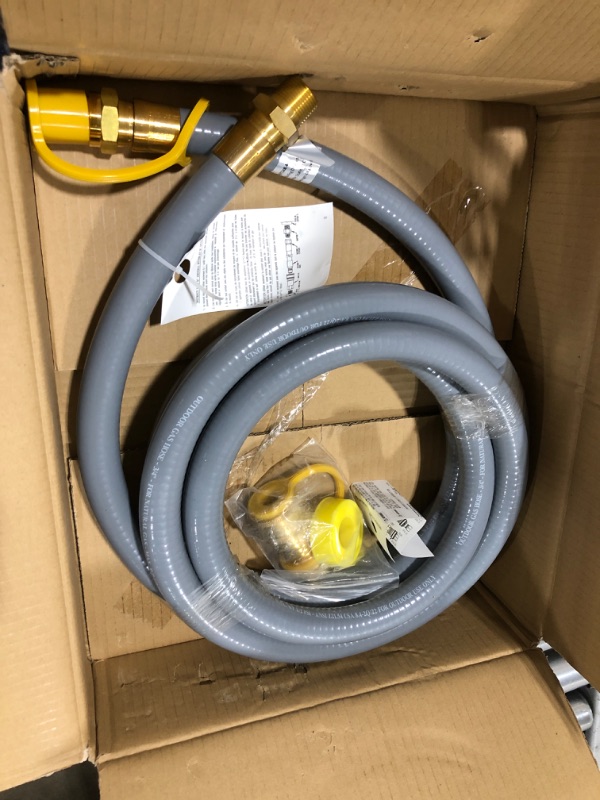 Photo 2 of 15FT 3/4" ID Natural Gas Hose with 3/4 Quick Connect for Standby Generators
