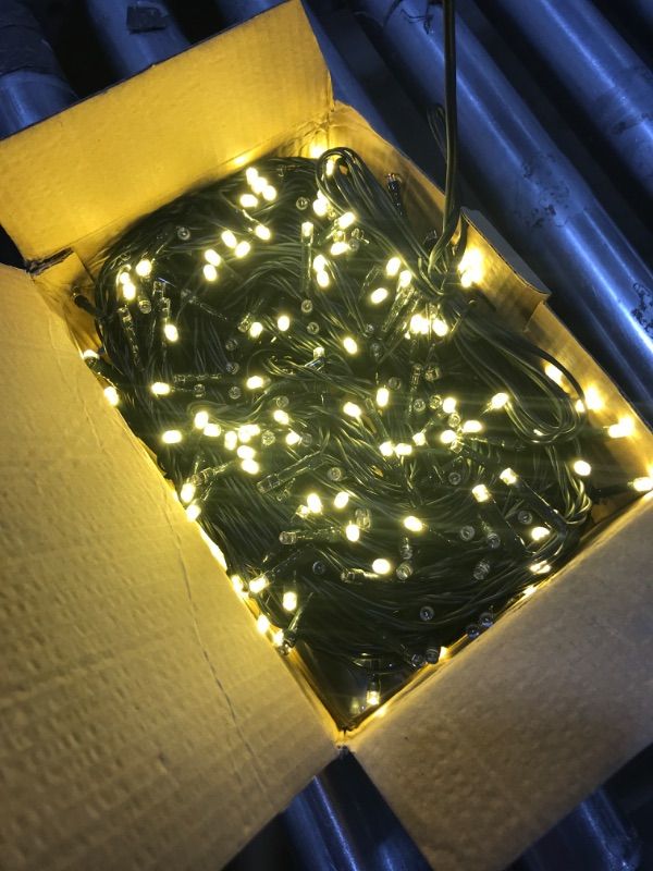 Photo 2 of  Christmas Warm White LED String Lights, LED String Lights Green Wire with F5 Bulbs for Indoor and Outdoor Home, Lawn, and Tree Garden UNKNOWN SIZE
