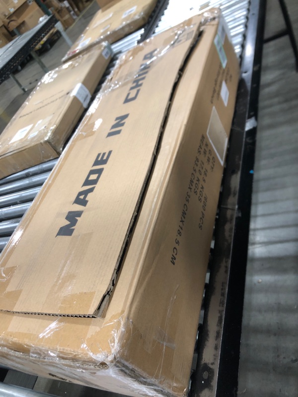 Photo 1 of Visionwards Shoe Storage Bench, Shoe Entryway Bench with Flip Top Storage Box and Padded Cushion, Wooden Shoe Storage for Entryway, 2-Tier Shoe Bench Entryway with Storage, Bedroom, Hallway, Brown