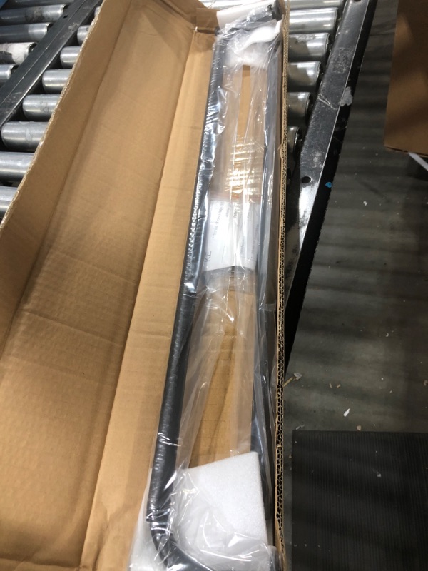 Photo 1 of 2 Pack Curtain Rods, Room Darking Wrap Around Single Window Rod 3/4 Inch Telescoping Drapery Rod, 28-48”, Matted Black Matted Black 28-48"