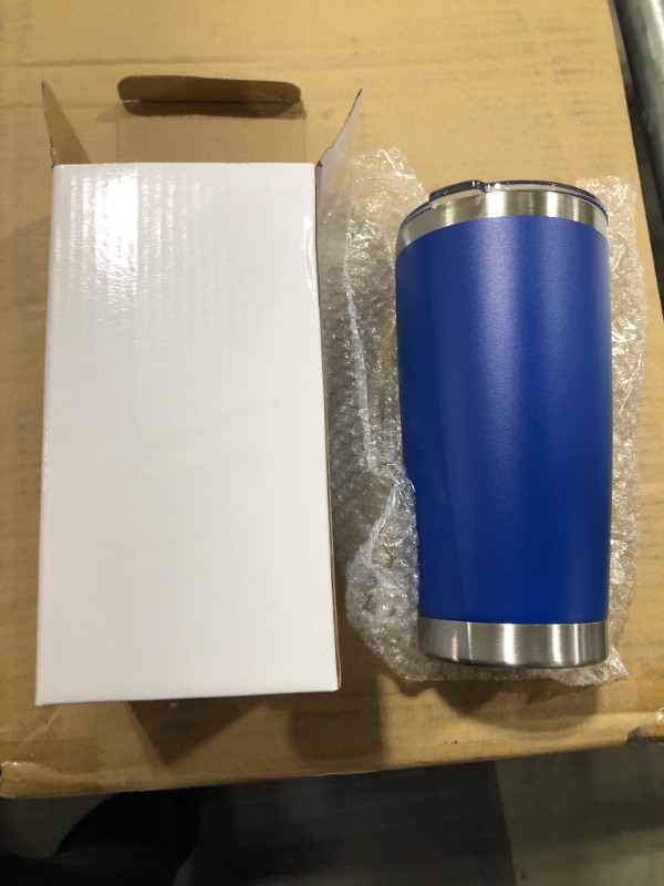 Photo 1 of 20oz Stainless Steel Tumbler Set with Lid Double Wall Vacuum Insulated Travel Mug Colorful Skinny Coffee Tumbler for Coffee Water Hot Cold Drinks