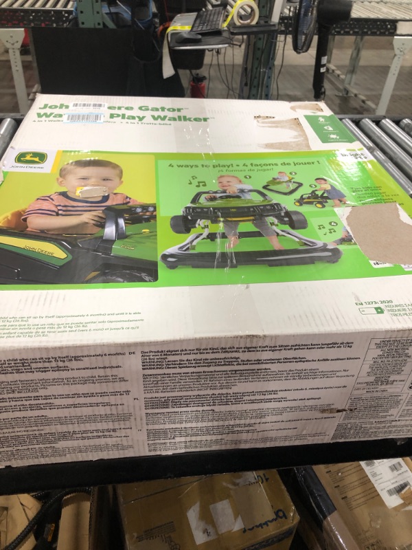 Photo 3 of Bright Starts John Deere Gator Ways to Play 4-in-1 Baby Activity Push Walker, Green, Age 6 Months+