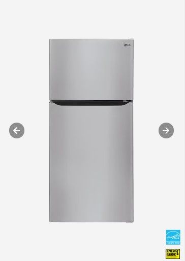 Photo 1 of LG Internal Water Dispenser 23.8-cu ft Top-Freezer Refrigerator (Stainless Steel) ENERGY STAR