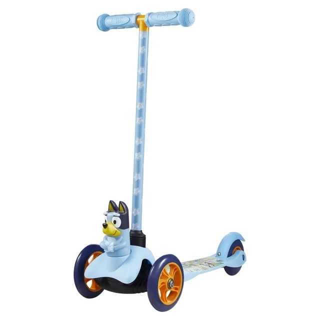 Photo 1 of Bluey Ride-N-Glide Buddies 3D Toddler Scooter, 3 Wheel Scooter for Kids Ages 3+
