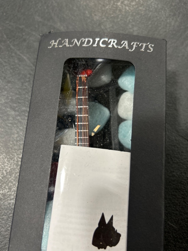 Photo 1 of ALANO Miniature Guitar Miniature Ornaments Musical Instrument Decoration Gift (16cm) GE41-16