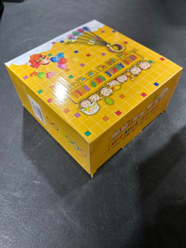 Photo 1 of Britik Ankle Skip Ball for Kids - Foldable Colorful Flash Wheel Skip It, Indoor Outdoor Fitness Game Toys, Gift for 6 7 8 9 10 Year Old Kids Boys & Girls