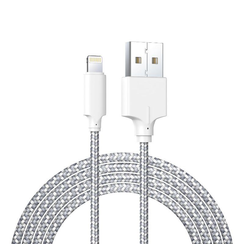 Photo 1 of 2 Pack - WXX 6Ft Phone Charger Cable, [MFi Certified] Lightning Cable Nylon Braided iPhone Charger Cord Fast Charging&Syncing for iPhone 14/13/12/11Pro Max/11Pro/11/XS/Max/XR/X/8/8P/7