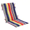 Photo 1 of 19.5 in. x 42 in. Universal Outdoor Sling Chair Cushion in Captiva Stripe
