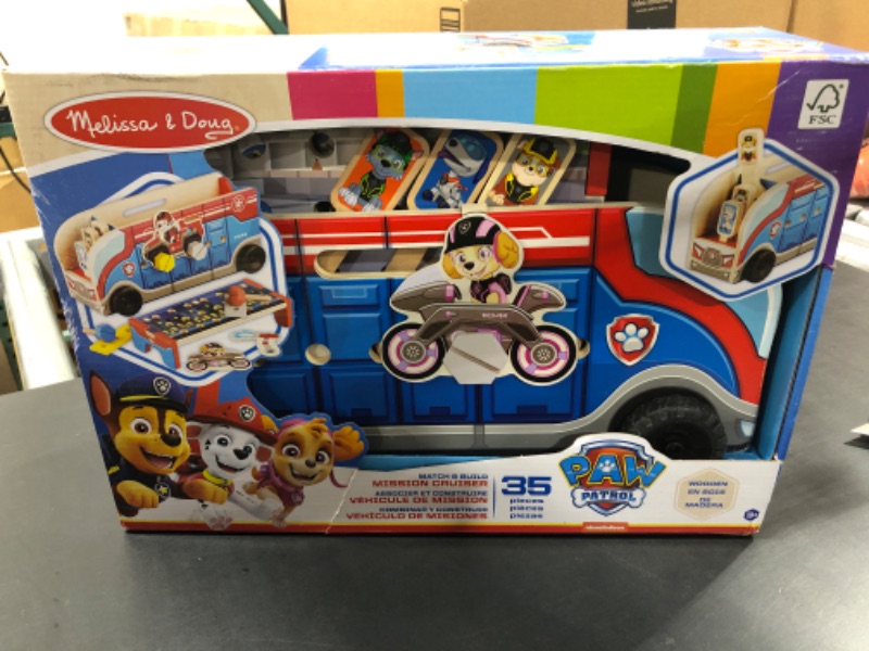 Photo 2 of Melissa & Doug PAW Patrol Match & Build Mission Cruiser - FSC-Certified Materials