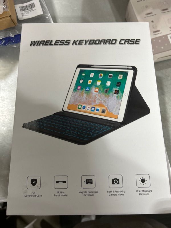 Photo 2 of Keyboard Case for iPad 10th Generation 10.9 inch 2022, Wireless Detachable BT Backlit Keyboard Cover, 360 Rotatable Clear Case with Pencil Holder, Tablet Keyboard Case for iPad 10th Gen TL 10th Gen. 10.9 inch 2022 Released Teal Keyboard Case for iPad 10th