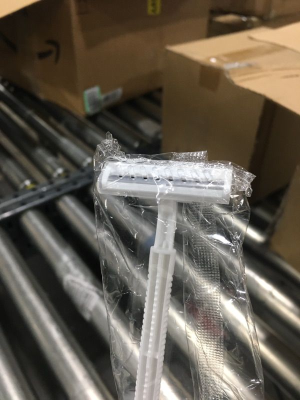 Photo 1 of (10 PC) Disposable Razors Bulk Twin Blade Stainless Steel Shaving Razor, Individually Wrapped Razors with Clear Safety Cap