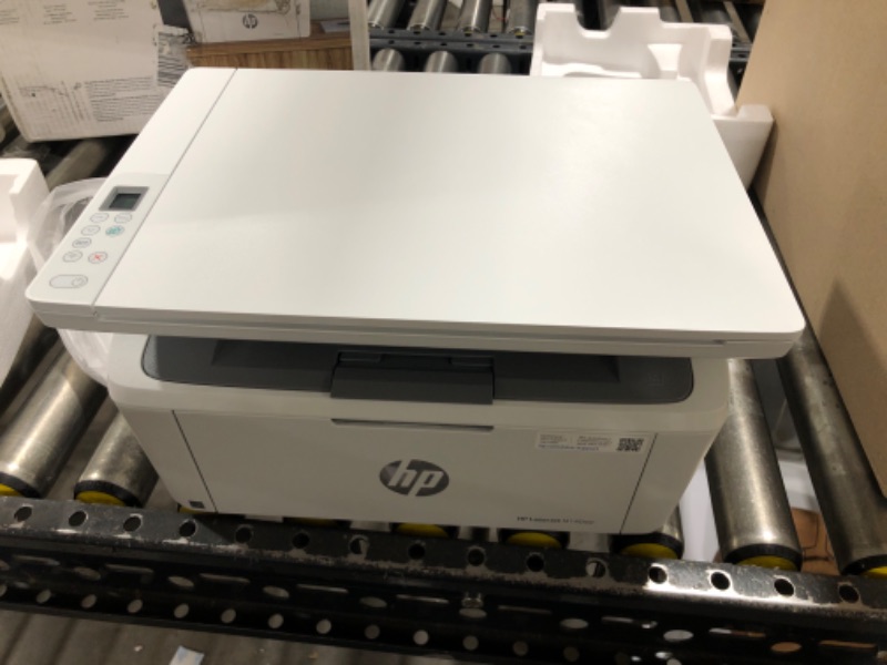 Photo 2 of HP LaserJet MFP M140w Wireless Black and White All-in-One Printer (7MD72F), White New Version: M140w