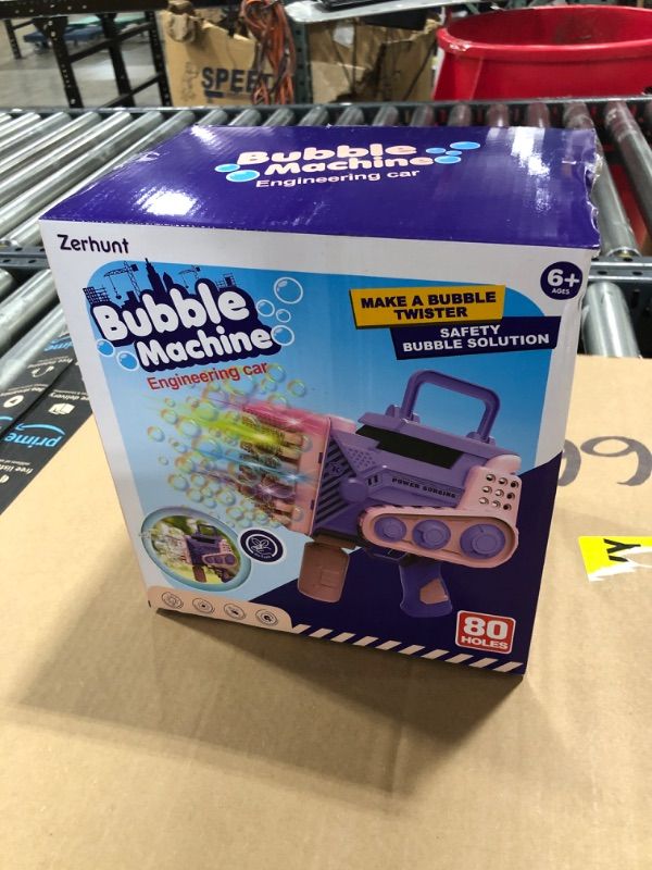 Photo 2 of Bubble Gun with Light Bubble Solution Automatic 69 Holes Bubble Machine Gun Bubbles Maker