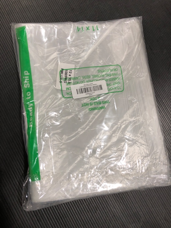 Photo 2 of Large Poly Mailers 12x15.5, Solid White Shipping Bags - Tear And Puncture Free Poly Bags - Water Resistant Mailing Bags - Packaging Bags For Small Business - 100 Count 12" x 15.5"(100Pck) white