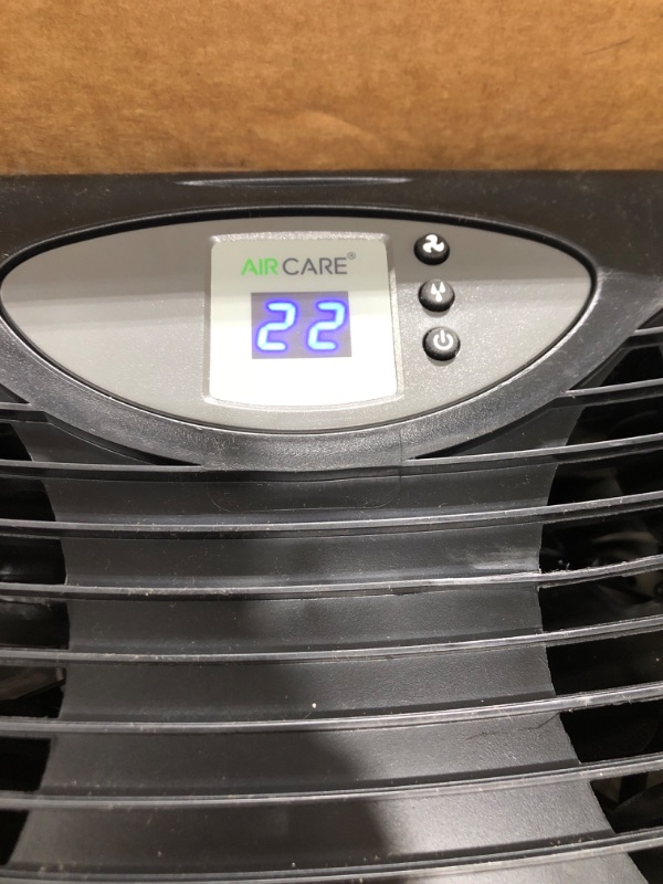 Photo 3 of AIRCARE Valiant Digital Whole-House Console-Style Evaporative Humidifier (Brushed Nickel)
ON THE LARGER SIDE FOR AN EVAP HUMIDIFIER