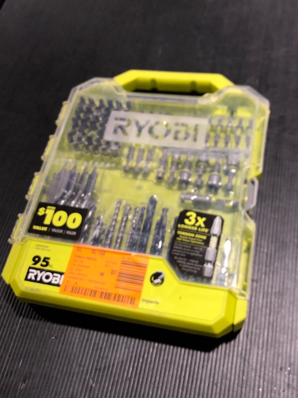 Photo 2 of RYOBI Drill and Impact Drive Kit (95-Piece)