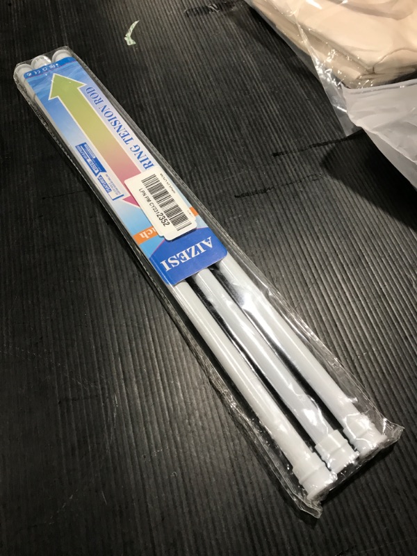 Photo 2 of 3Pcs Tension Rod 16 to 28 inch Spring Tension Rod Small Curtain Rod Short Curtain Rod White Expandable Spring Rod Tension Curtain Rods Spring Tension Curtain Rod Pressure Rod Kitchen Curtains Rods White 16" to 28"-3Pcs