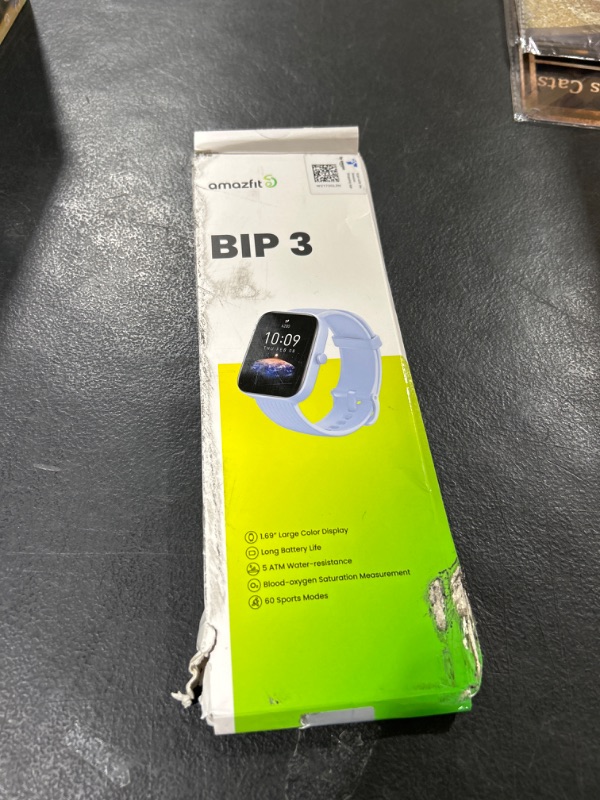 Photo 1 of Amazfit Bip 3 Smart Watch for Women, Health & Fitness Tracker with 1.69" Large Color Display,14-Day Battery Life, 60+ Sports Modes, Blood Oxygen Heart Rate Sleep Monitor, 5 ATM Water-resistant (Blue) Bip 3 New Model Blue