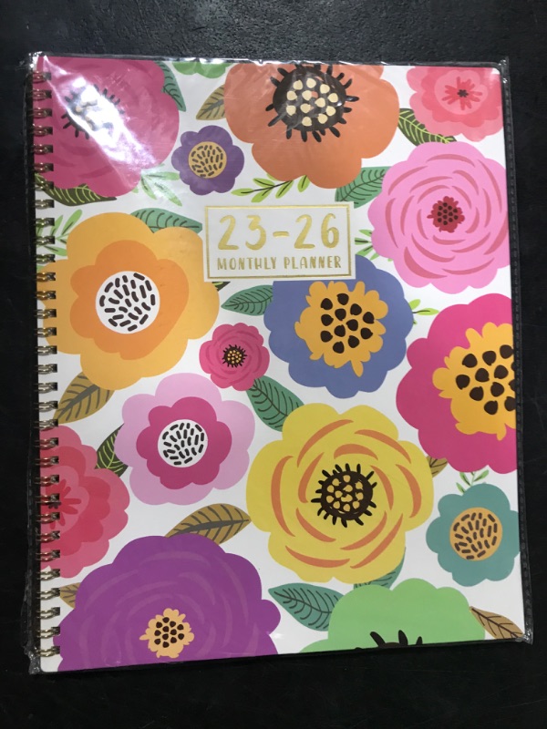 Photo 2 of 2023-2025 Monthly Planner/Calendar - 3 Year Monthly Planner 2023-2025, Jan. 2023 - Dec. 2025, 9'' x 11'', 2023-2025 Calendar Planner with Monthly Tabs, Back Pocket, 30 Notes Pages - Colorful Floral Large multicolored