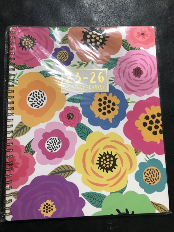 Photo 2 of 2023-2025 Monthly Planner/Calendar - 3 Year Monthly Planner 2023-2025, Jan. 2023 - Dec. 2025, 9'' x 11'', 2023-2025 Calendar Planner with Monthly Tabs, Back Pocket, 30 Notes Pages - Colorful Floral Large multicolored