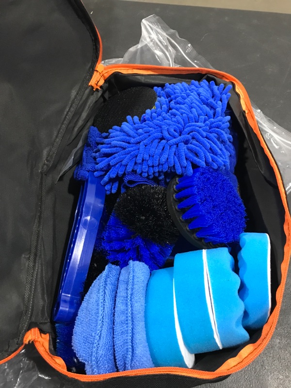 Photo 3 of 26Pcs Car Cleaning Tools, Detailing Brush Set, Car Detailing Kit, Drill Brush Set, Wire Brush Set, Wheel Brush Kit for Cleaning Tire and Rim, Interior, Exterior, Leather, Air Vents, Emblems, Dashboard 