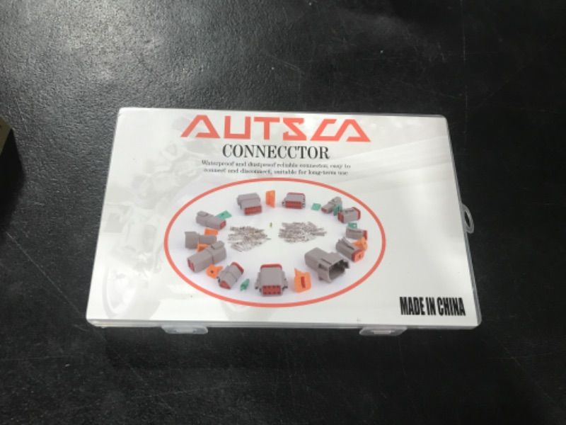 Photo 2 of AUTSCA Deutsch DT Series Connector kit, 2 Connectors with Size 16 Stamped Contacts,Sealed automotive electrical connectors (2 Pin)