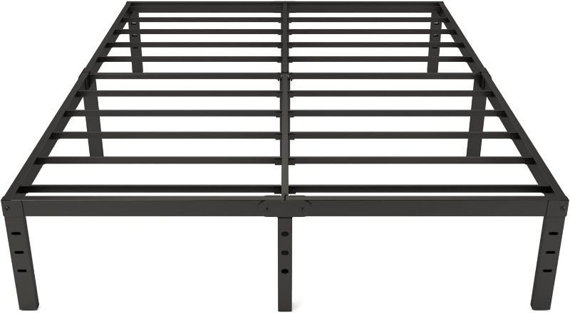 Photo 1 of  Full Size Bed Frame, Full Size Platform Heavy Duty Sturdy Metal Steel Max 3500lbs Easy Assembly 