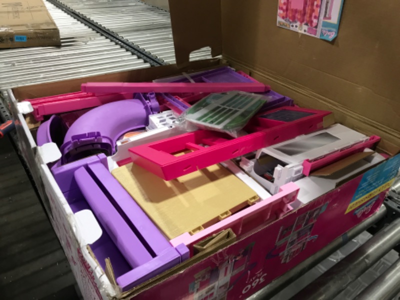 Photo 2 of Barbie Dreamhouse, Doll House Playset with 70+ Accessories Including Transforming Furniture, Elevator, Slide, Lights & Sounds Wheelchair Accessible Elevator