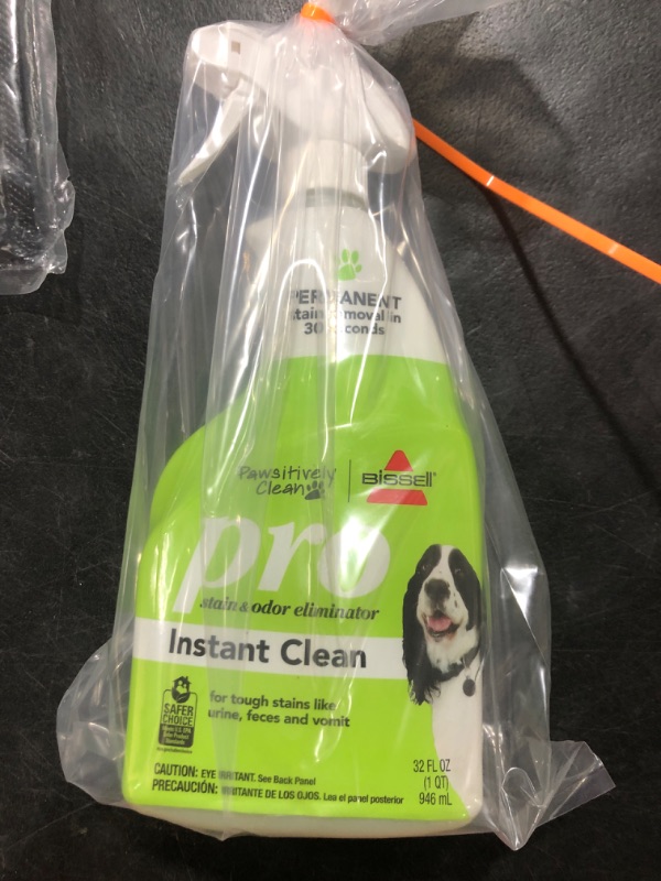 Photo 2 of Bissell Pawsitively Clean Pro Pet Stain & Odor Eliminator Instant Clean, 32oz, 2186