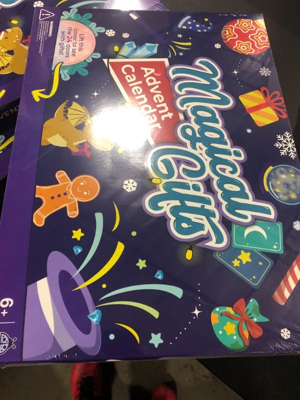 Photo 1 of Purple Ladybug Boys Advent Calendar 2023 with 24 Unique Magical Gifts - Kids Christmas Advent Calendar 2023 with Dinosaur, Cars, Fidget Toys, Crafts, & More - Fun Toy Advent Calendar 2023 for Children For Boys