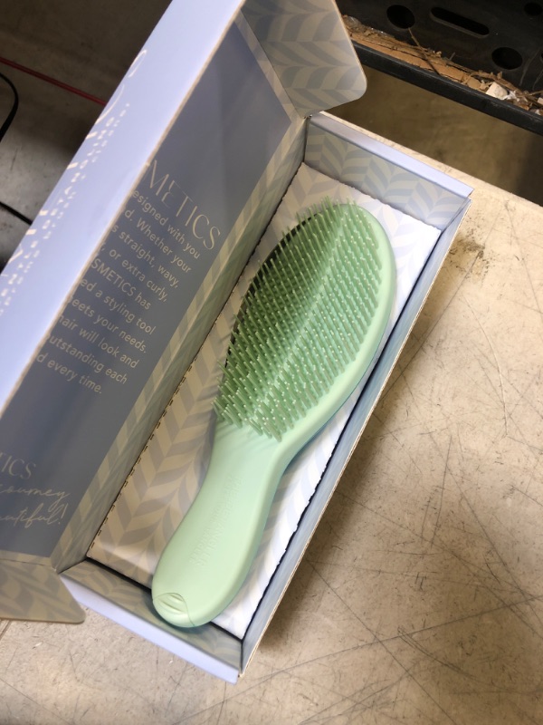 Photo 1 of KISMETICS - Large Ergonomic Brush, Gentle Detangling, Detangler Hair Brush for All Hair Types, Wet or Dry Hair (Teal)