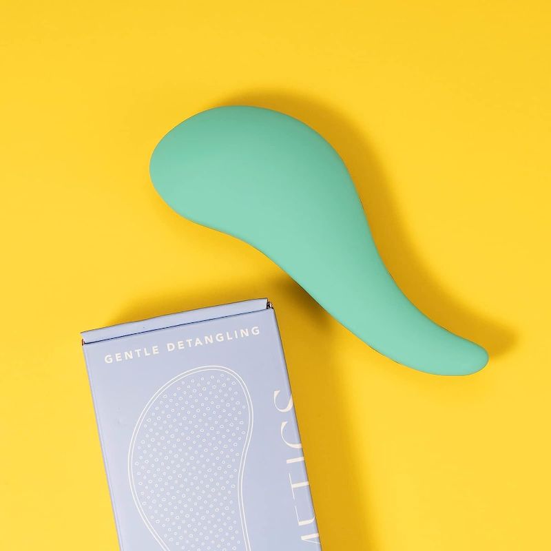 Photo 1 of KISMETICS - Large Ergonomic Brush, Gentle Detangling, Detangler Hair Brush for All Hair Types, Wet or Dry Hair (Teal)