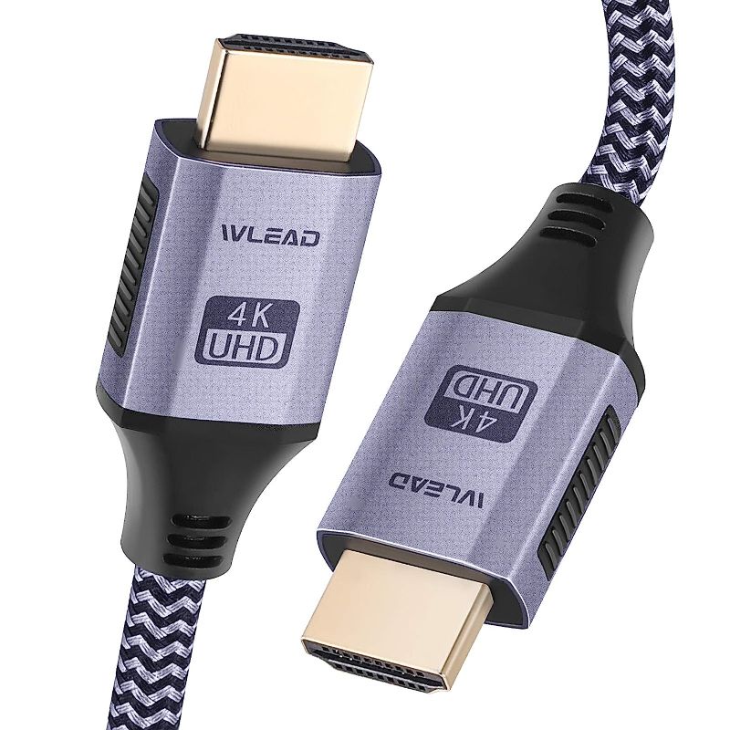 Photo 1 of Upgrade 4K@60HZ HDMI Cable 6.6FT,WLEAD 18Gbps High Speed HDMI 2.0 Braided Cord-Supports (4K 60Hz HDR,Video 4K 2160p 1080p HDCP 2.2 ARC-Compatible with Ethernet Monitor PS4/3 UHD TV,Blu-ray,Netflix
