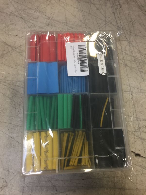 Photo 2 of 530pcs 2:1 Heat Shrink Tubing Kit - Lonlonty Electrical Wire Cable Wrap Assortment Electric Insulation Heat Shrink Tube Kit with Box (5 colors/12 Sizes)