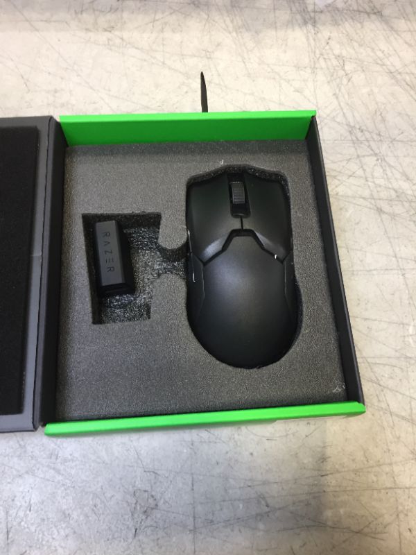 Photo 2 of Razer Viper Ultimate Hyperspeed Lightweight Wireless Gaming Mouse & RGB Charging Dock: Fastest Gaming Mouse Switch - 20K DPI Optical Sensor - Chroma Lighting - 8 Programmable Buttons - 70 Hr Battery Classic Black Mouse + Dock