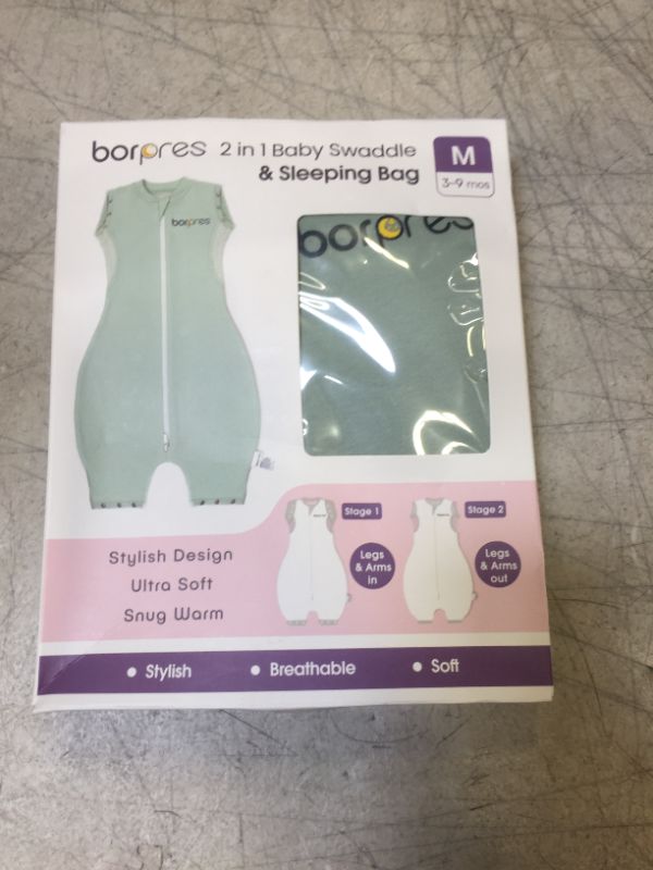 Photo 1 of 2 IN 1 BABY SWADDLE SLEEPING BAG SIZE 3-9 M