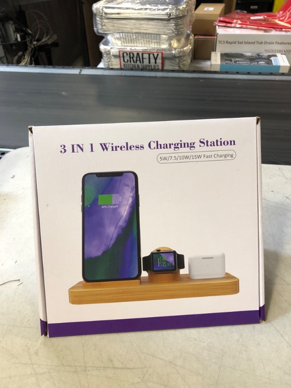 Photo 1 of 3 IN 1 WIRELESS CHARGING STATION 